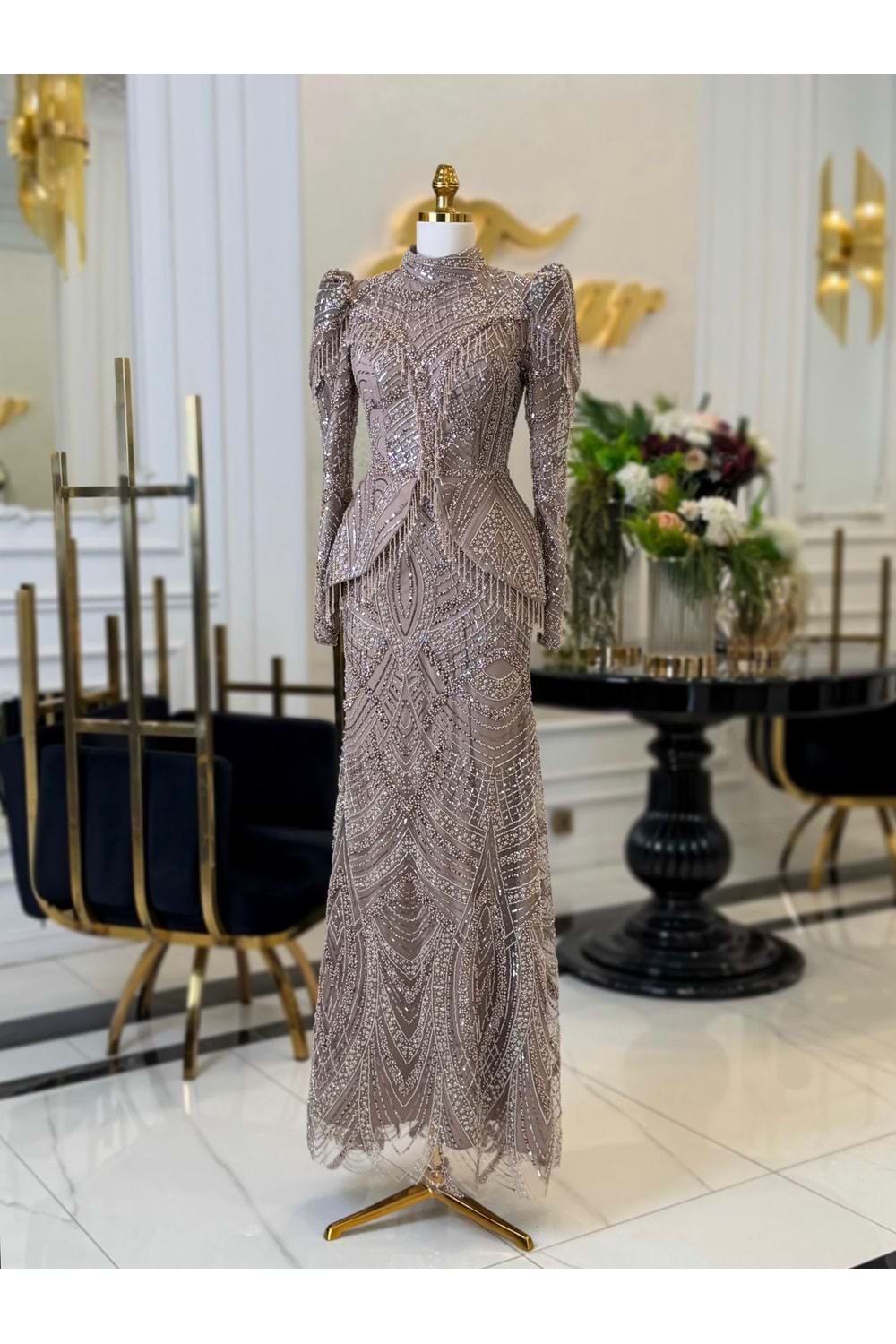 NERA DRESS KAHVE