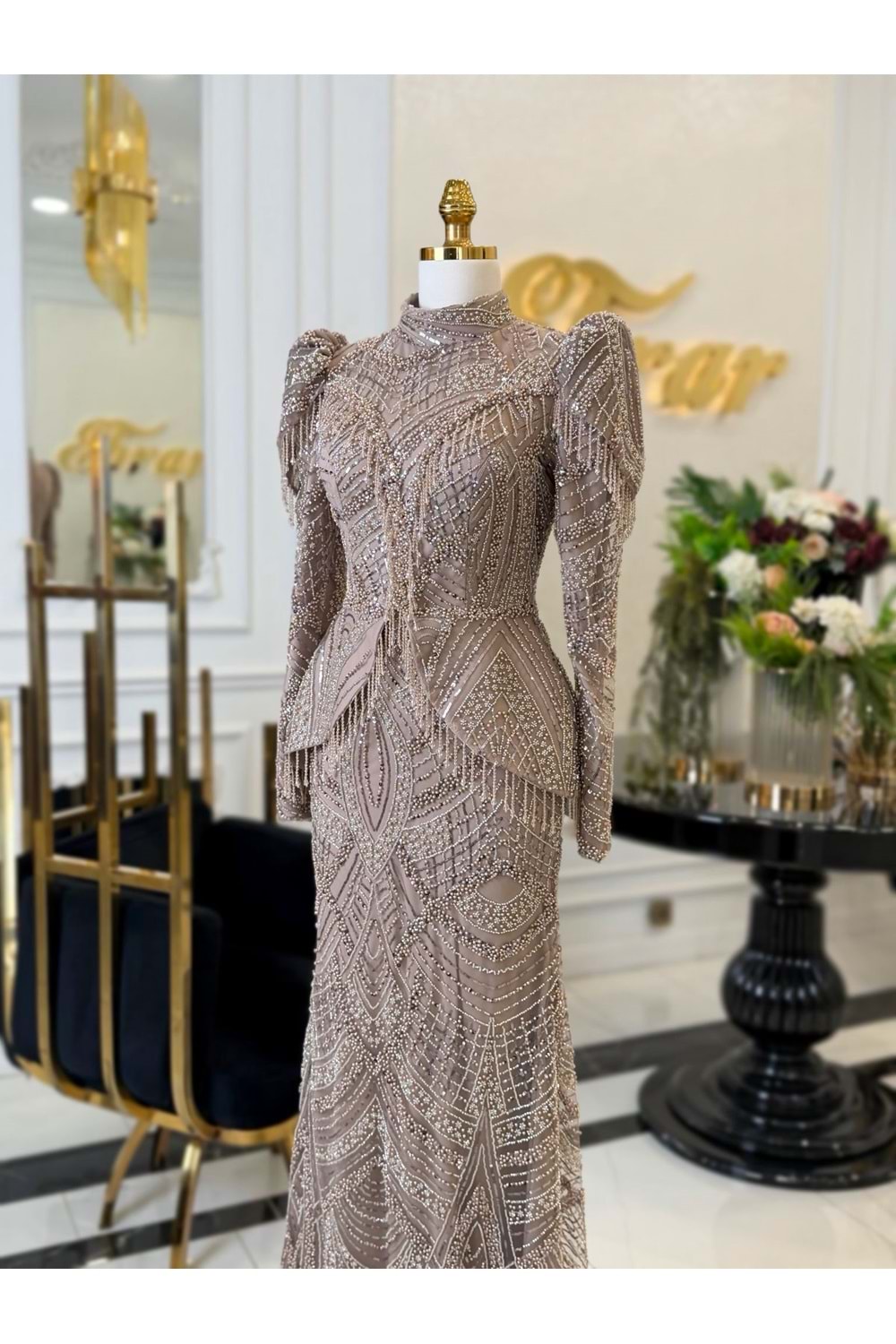 NERA DRESS KAHVE