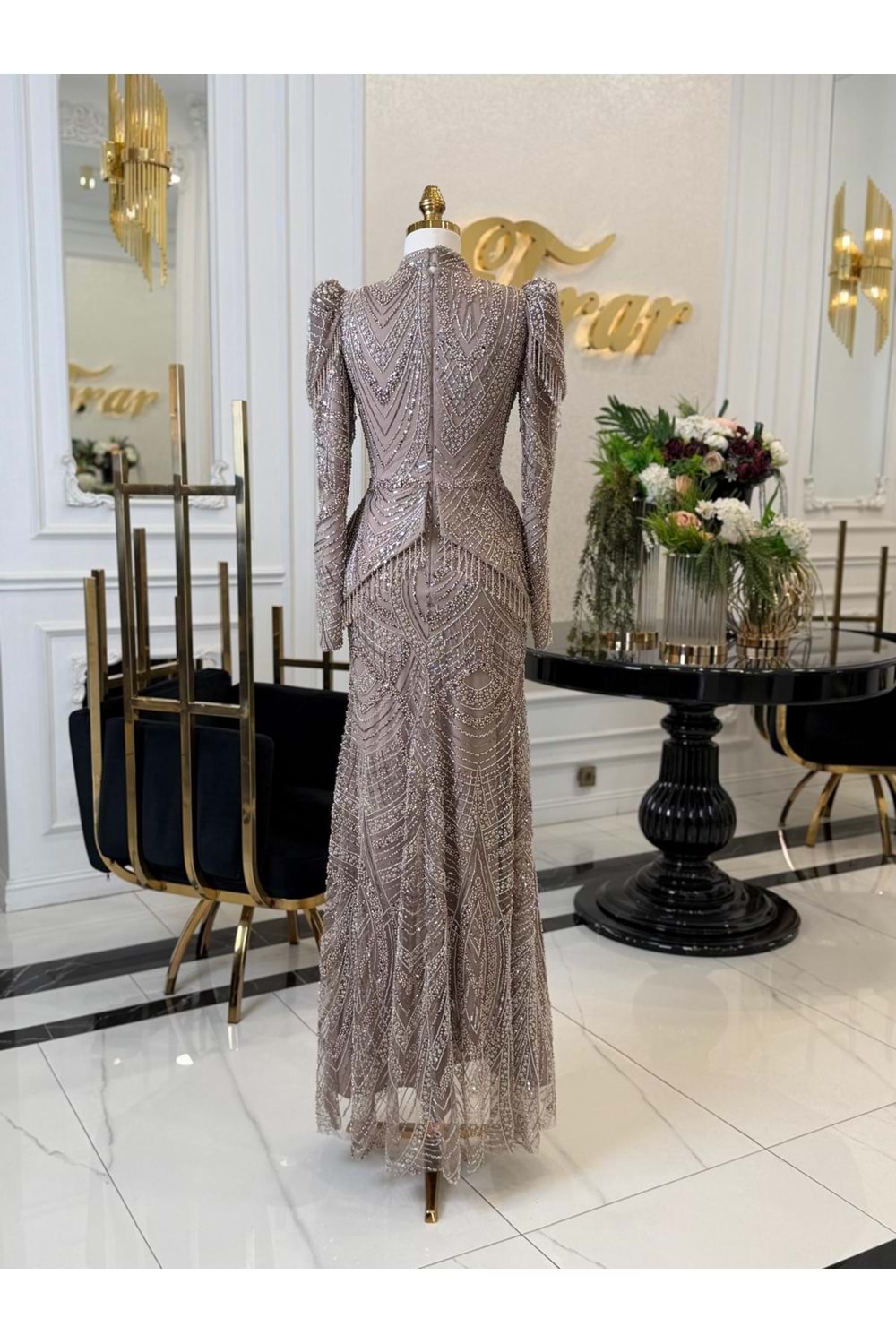 NERA DRESS KAHVE