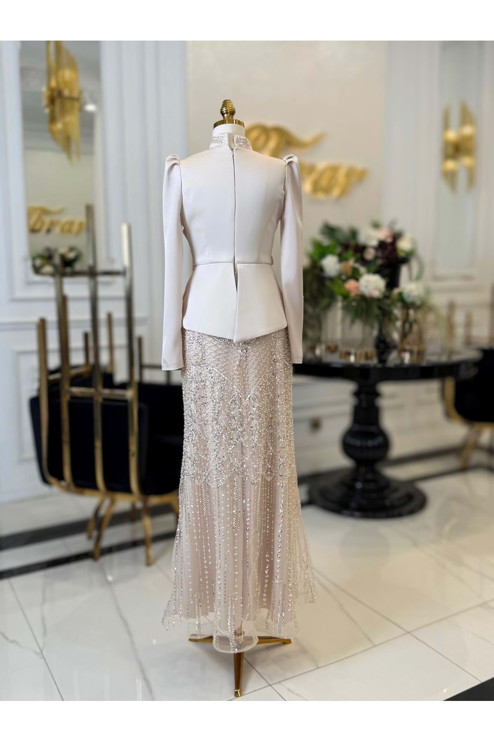 SARELİN DRESS BEJ