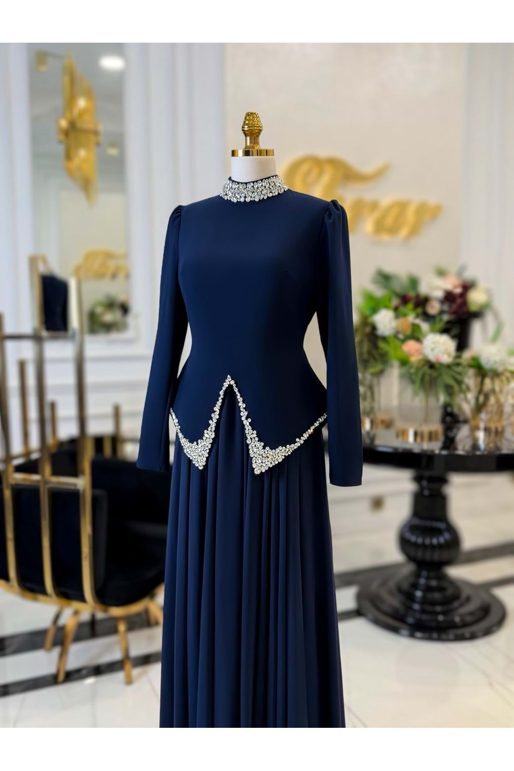 YOLANDA DRESS LACİVERT