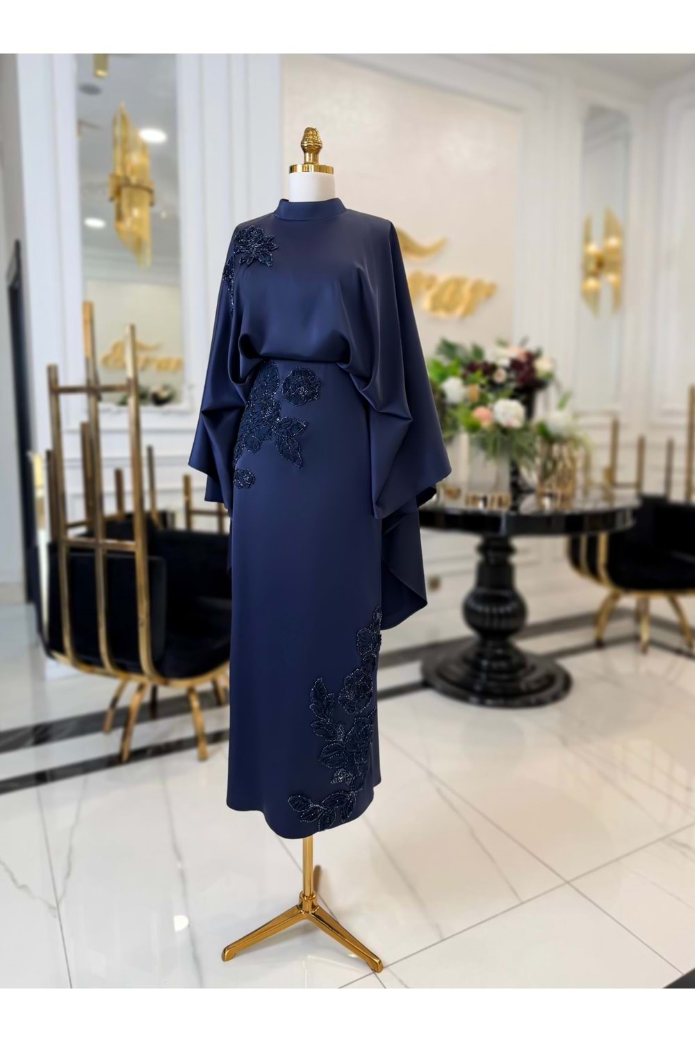 VERONİCA DRESS LACİVERT