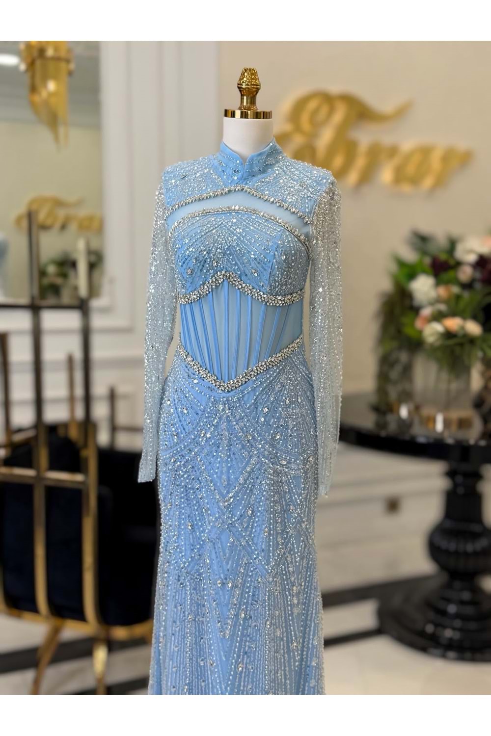 BİLLY EXCLUSİVE DRESS BUZ MAVİ