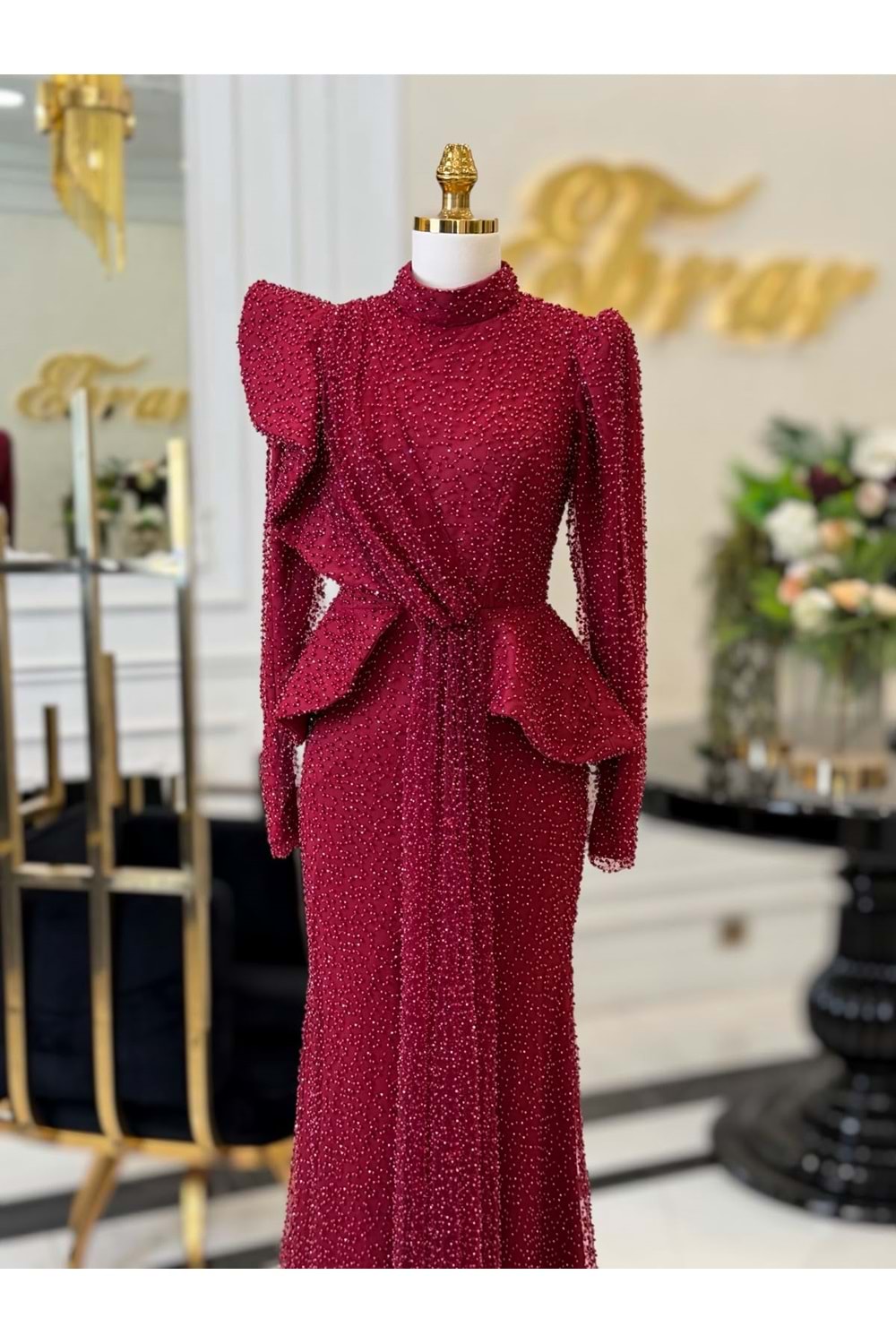 CARLEY DRESS BORDO