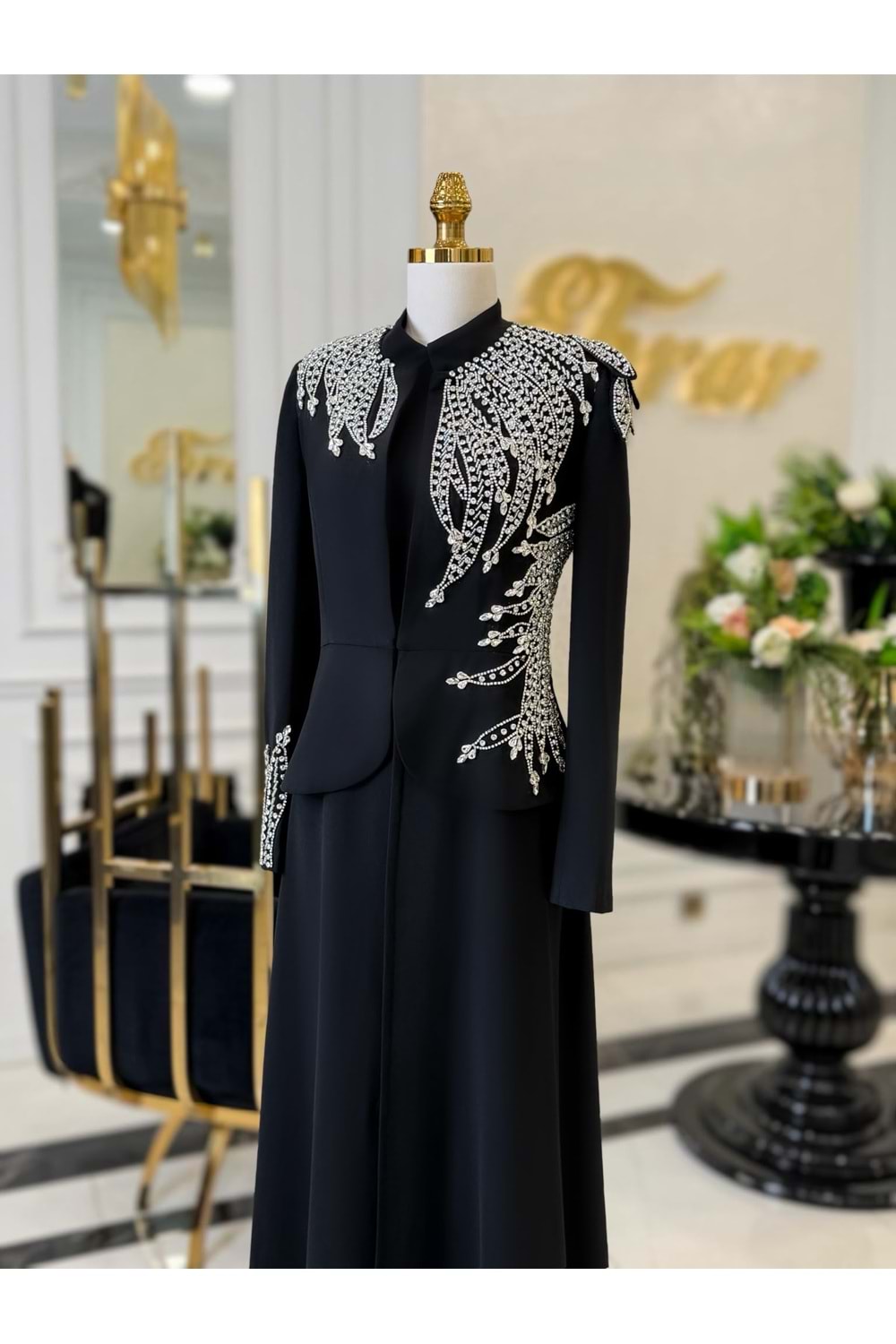 BEVERLEY RARE ABAYA TAKIM KRİSTAL