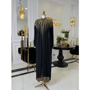 MARİSSA ABAYA SİYAH GOLD