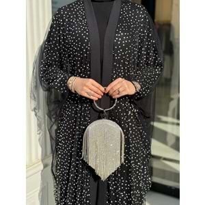 DOLORES TÜL ABAYA SİYAH