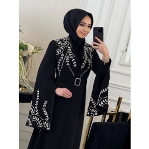 SIYANE VIP ABAYA TAKIM SİYAH