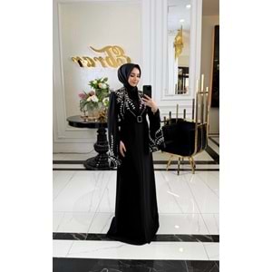 SIYANE VIP ABAYA TAKIM SİYAH