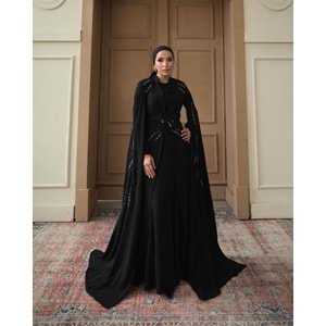 BERRA VIP ABAYA SİYAH