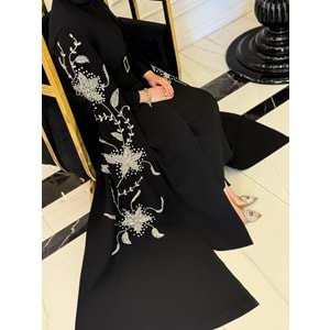 JUMANAH EXCLUSİVE ABAYA SİYAH