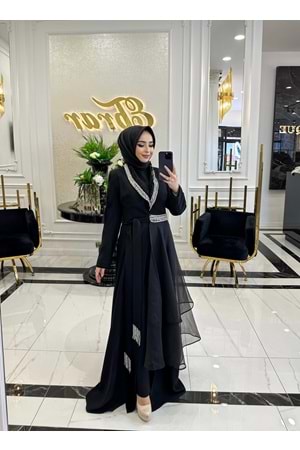 CARNATİON ABAYA - SİYAH - 44