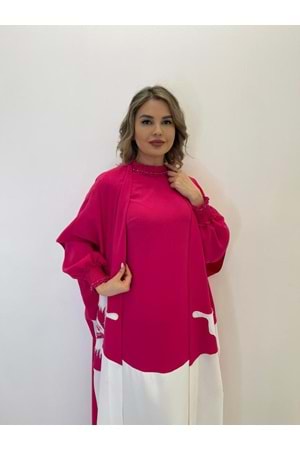 KHLOE EXCLUSIVE ABAYA - FUŞYA - 38