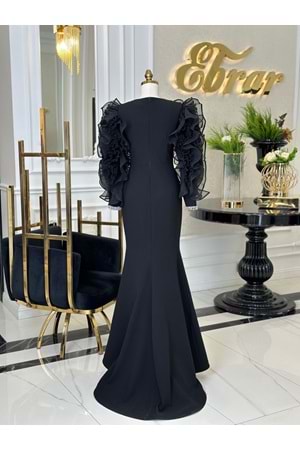 ROSALİE VIP NIGHT DRESS - SİYAH - 44