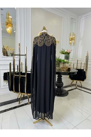 MARİNA ABAYA SİYAH GOLD