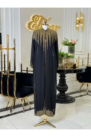 MARİSSA ABAYA SİYAH GOLD