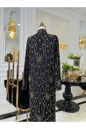 MARJORİE ABAYA SİYAH GOLD