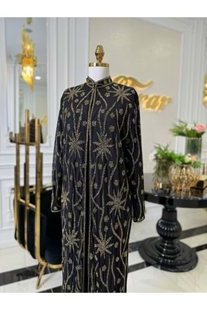 MARJORİE ABAYA SİYAH GOLD