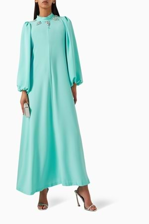 LAURA DRESS AQUA