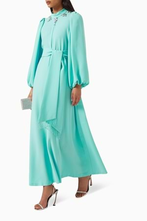 LAURA DRESS AQUA