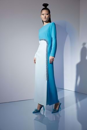 BATHILDA DRESS AQUA