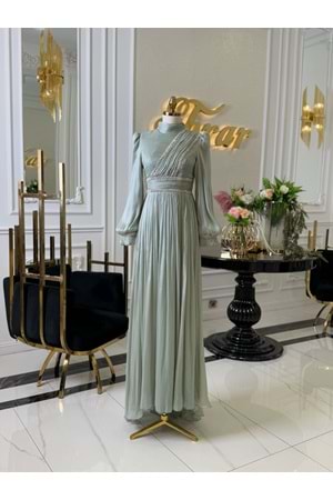 ROMANCE DRESS MİNT YEŞİLİ
