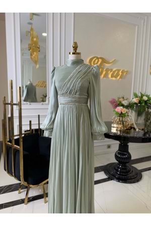 ROMANCE DRESS MİNT YEŞİLİ