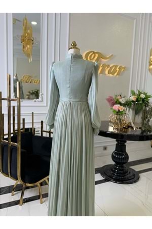 ROMANCE DRESS MİNT YEŞİLİ