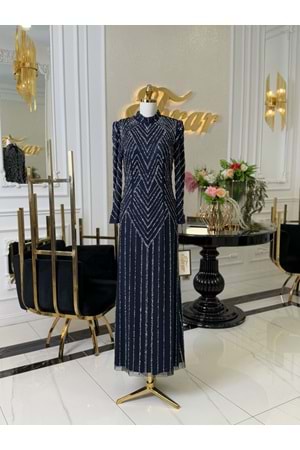 CYMBİDİUM DRESS LACİVERT