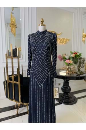 CYMBİDİUM DRESS LACİVERT