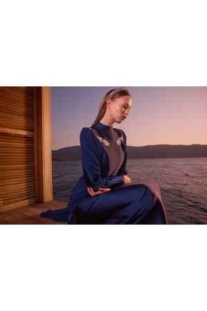 SHOSAN DRESS LACİVERT