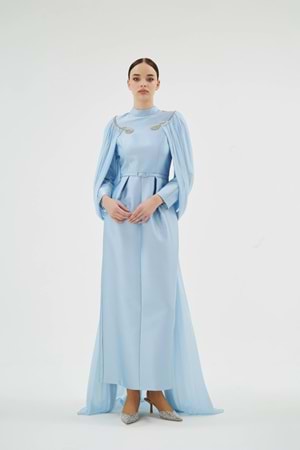 SHOSAN DRESS BUZ MAVİ