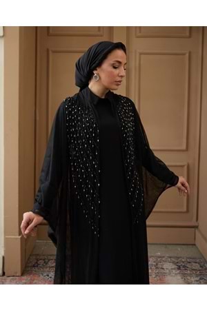 IKNUR ABAYA SİYAH