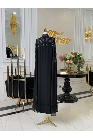 JASMIN VIP ABAYA TAKIM SİYAH