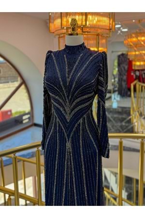 ZAHRA VIP DRESS LACİVERT