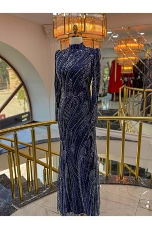 NAJMAH DRESS LACİVERT