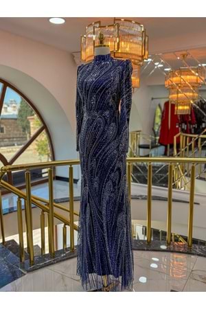 NAJMAH DRESS LACİVERT