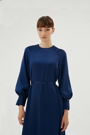 ELİZA ELBİSE LACİVERT