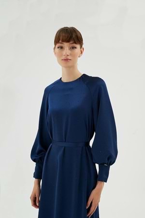 ELİZA ELBİSE LACİVERT