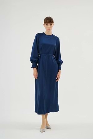 ELİZA ELBİSE LACİVERT