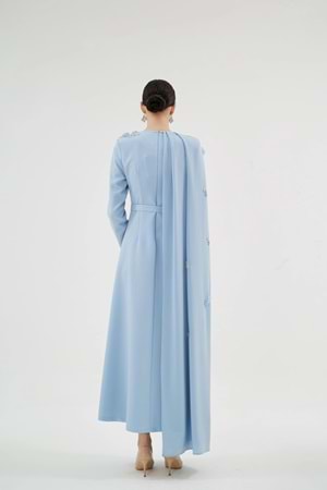 LILIOWY ELBİSE BUZ MAVİ