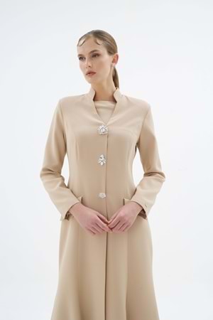 HEMERA ELBİSE BEJ