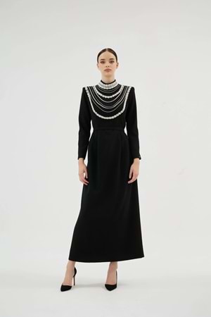 MENTA CLARA ELBİSE SİYAH