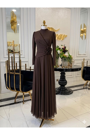 BELEN DRESS KAHVE