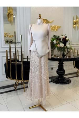 SARELİN DRESS BEJ