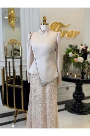 SARELİN DRESS BEJ