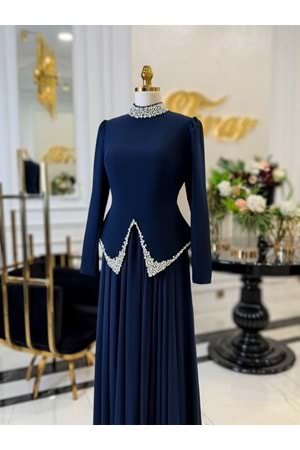 YOLANDA DRESS LACİVERT