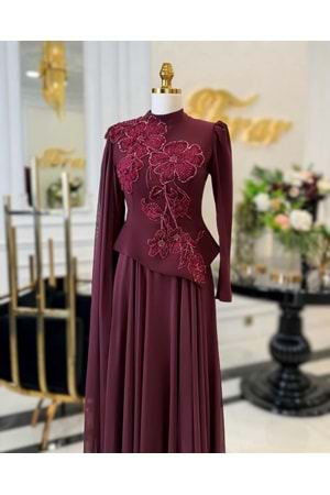 ZARİA DRESS BORDO