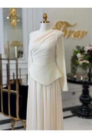 ALARA DRESS EKRU