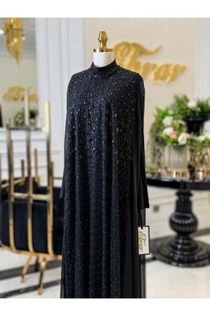 SADİE VIP ABAYA TAKIM SİYAH